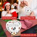 3 x Pregnancy Announcement for Grandparents - Grandparents Gifts for Grandma Grandpa - Baby Pregnancy Announcement Ornament for New Expecting Grandma, Grandpa - Ceramic Christmas Ornament 2026