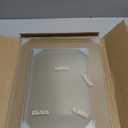 New & Improved Clear Tempered Glass Cutting Board for kitchen with Counter Lip, Large Cutting Board, Glass Chopping Board, Scratch-Resistant, Non-Slip (Blue)