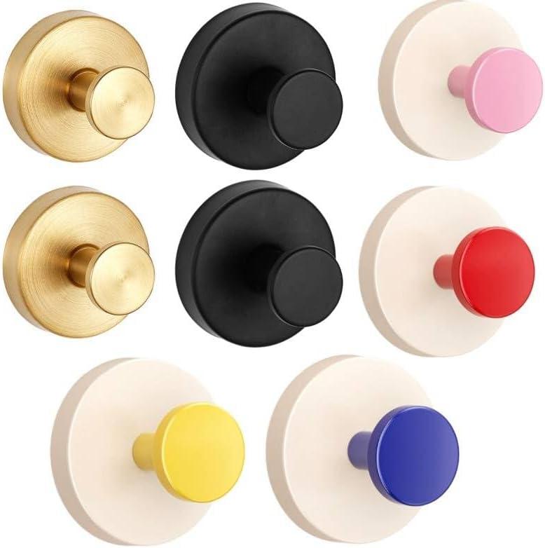 8 Pcs Suction Cup Hooks for Front Door, Suction Cup Wreath Hanger No Drill Hook Towels Robes Garland Welcome Sign Holder for Glass Window Shower Bathroom Decorations