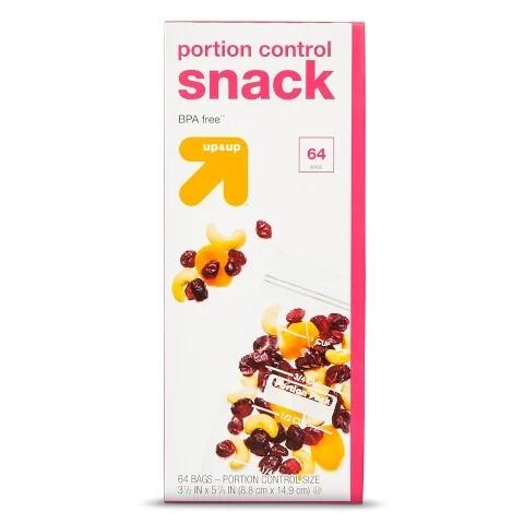 Portion Control Snack Bags (BPA free) ~ 3 1/2" x 5 7/8" ~ (64 bags x 2 = 128 bags)