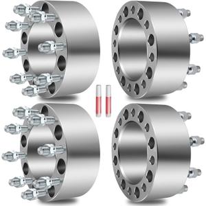 ECCPP 4PCS 8 Lug 3" Wheel Spacers 8x6.5 to 8x6.5 126.15mm 14x1.5 Fits for 1999-2009 for Chevrolet Silverado 2500| 2001-2010 for Chevrolet Silverado 2500 HD| 2001-2007 for Chevrolet Silverado 3500