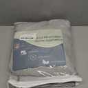 Grey Linen Curtains 120 Inch Length 2 Panels for Living Room Bedroom, Light Filtering Sheer Curtains 120 Inches, Elegant Modern Grommet Semi Sheer Soft Privacy Drapes