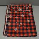 Artoid Mode Red and Black Buffalo Plaid Christmas Placemats for Dining Table, 12 x 18 Inch Seasonal Winter Xmas Snowflakes Holiday Rustic Vintage Thanksgiving Washable Table Mats Set of 6