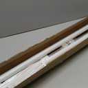 ALLZONE Tension Curtain Rods for Windows 66 to 120 Inch, White Curtain Rods No Drilling, Heavy Duty Extra Long Tension Rod for curtains, Outdoor Curtains Rod for Patio, Bedroom