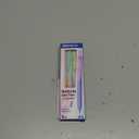 WRITECH Gel Pens Fine Point: Nebula Pen Set 0.7mm Black Ink Retractable 6ct Smooth Writing with Aesthetic Gradient Color Barrel for Journaling Note Taking Silent Click No Smear