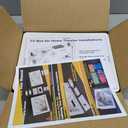 In-Wall TV Box with Flange for Home Theater Installation, Cord Hider for Wall Mounted TV, with 2 Duplex Outlets, Cable Bracket, LV Cable & 1-1/2" ENT Entrance, Ideal for New or Retrofit Job (White)