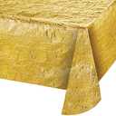 Creative Converting 38321 Metallic Gold Theme Plastic Tablecloth