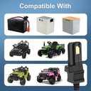 EGK 12V Battery Charger with 6.6Ft Cable for All Power Wheels 12 Volt Ride-on Toys for Fisher-Price Gray and Orange Top