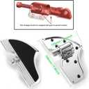 Defiance floorboards for Harley Touring street glide FLHX FLT FLHR FLHXS FLHTCUTG chromed rear footboards and Heel Toe Shift Levers (Chromed)