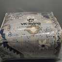 VK VKLIVING Machine Washable Rug 5'x7' Vintage Design Washable Area Rugs with Non Slip Rugs for Living Room Bedroom Traditional Woven Rug Carprt Stain Resistant, Dining Office Boho Rug, Brown&Black