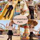VINICUNCA Girls Fake Translucent Tights, School Uniform Leggings Under Dress Dance Stockings for Kids (Black)