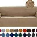 Joccun Stretch Couch Cover Slipcovers, 1-Piece Sofa Covers for 3 Cushion Couch Spandex Jacquard Washable Furniture Protector Cover for Living Room,Kids,Pets(Sofa) (Large78"-94")