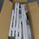 iDavosic.ly Plant Stand Indoor Outdoor, 5 Tier Corner Metal Flower Display Holder Shelf, Easy Assembly Folding Tall Orchid Rack for Patio Balcony Porch Garden Living Room House, Wrought Iron - White