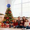 2 x Funny Christmas Tree Topper, 9.8 * 9.8inch Spider Web Topper, Blue Red Tree Topper Christmas Ornament Tree Topper Decors, Unique Cartoon Festive Birthday New Year Family Gathering Decors