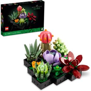 LEGO Botanicals Succulents - Gift for Mother's Day - Artificial Indoor Plant Building Set for Home, Kitchen, Desk Decor Adults Ages 18+ - 10309