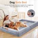 Orthopedic Dog Bed for Jumbo Dogs, 53 x 42 Inch, Light Grey
Egg crate foam for joint support, 3-sided bolster pet sofa, waterproof lining, washable cover, and non-skid base