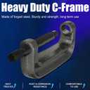 Ball Joint Press Kit, Large C-Frame Press for Ball Joints, U-Joints and Wheel Studs Removes, Brake Anchor Pins Press with 2 Screws