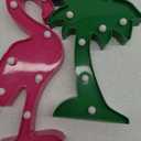 AceList Tropical Luau Party Supplies Flamingos Palm Trees Sign Light for Hawaiian Themed Party Decoration Birthday Bedroom Wall Decor Table Centerpieces