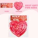 2 x JOYIN 24 Pcs Valentine's Day Sensory Fidget Squeeze Maze Toy with Tags, Water-Filled Sensory Fidget Mazes in 6 Shapes, Calming Toys for Kids Classroom Activity Prize Goodie Bag Stuffers Party Favor