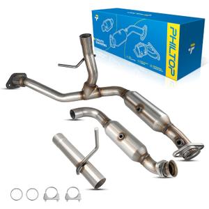 PHILTOP High Flow Catalytic Converter for F150 2011 2012 2013 2014 5.0L EPA Compliant Replaces 645252/645251