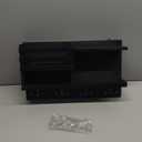 Key Holder Wall Mount, Solid Wood Key and Mail Organizer for Wall(Self Adhesive or Drill), 8 Hooks Key Rack for Entryway Hallway Bedroom Farmhouse Home Decor (Matte Black)