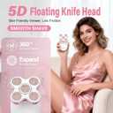 Electric Razors for Women Legs: Rechargeable Body Shaver - Waterproof Wet Dry Hair Remover - Applicable to Facial, Leg, Arm, Bikini Area