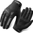 INBIKE MTB Mountain Bike Gloves Touchscreen with Thicken EVA Padded & TPR Knuckle Protection for BMX MX ATV Motorcycle (Medium, Grey)