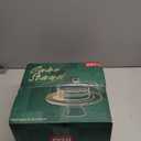 Emojoy Bamboo Cake Stand with Lid, 11in Round Cake Stand with Dome, Versatile Dessert Table Display Set, Cake Display Stand with Acrylic Dome, Charcuterie Boards for Birthday, Party