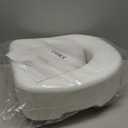 Carex Toilet Seat Riser, Adds 5 Inches of Height, Elevated and Raised Toilet Seat with 300 lbs Capacity, Standard Riser for Elderly and Handicap, Universal, Slip-Resistant, White