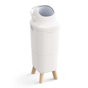 Momcozy Diaper Pail with Patented Triple-Seal Odor Control, Wide Opening, Ergonomic Height, Large Capacity with Viewing Window, Childproof Lock, Fits Standard Trash Bags (Regular)
