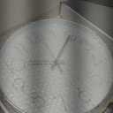 jomparis Modern 12" Battery Operated Non-Ticking Silent Sweep Movement Wall Clock Decorative for Office,Kitchen, Living Room, Bedroom, Bathroom Silver Plastic Frame