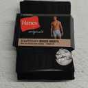Hanes Ultimate Men's Originals Boxer Briefs & Trunks, Supersoft Bamboo from Viscose Underwear, 3-Pack (Regular Leg - Black - 3 Pack) XL
