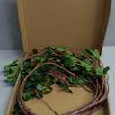 Floroom 4 pcs Artificial Eucalyptus Green Branches 44.3 Inch, Faux Greenery Plant Stems Ficus Twigs Fake Tree Branches for Vase Home Decorations