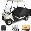10L0L Waterproof Golf Cart Seat Cover, Universal for Yamaha EZGO Club Car 2+2 Seats Rain Covers | 600D Oxford Golf Cart Seat Protective Covers | Rain & Dust Protection | Easy On/Off for Daily Use