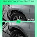 YHTAUTO OE Factory Style Fender Flares Compatible with 2015-2017 Ford F-150 Exc. Platinum & Raptor Model | Not Fit for Technology Package & Lane-Keeping Sensors Models, Black Wheel Flares