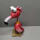 Kircust Flamingo Decor Yard Decorations Outdoor Garden Statue Outside Metal Bird Courtyard Art Pink Flamingos for Patio Backyard Porch Decoration (Red)