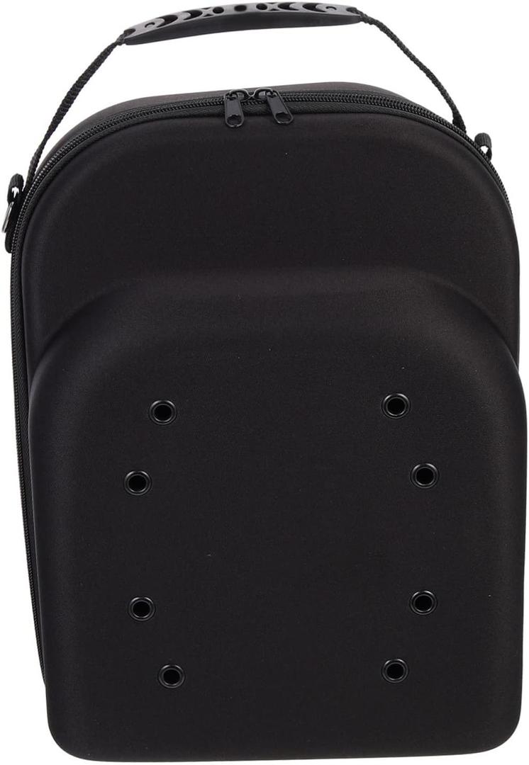 VICASKY Travel Hat Case Hard Eva Protective Box for Baseball Caps and Lightweight with Smooth Zipper for Travel and Storage Collision and Drop Design Black