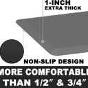 1" Extra Thick Anti Fatigue Floor Mat 20" W x 30" L,Kitchen Mat, Standing Desk Mat,140D Advanced PU Foam Ergonomic Comfort at Home, Office, Garage, Sink (Gray) (Grey)
