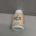 Double Wood Supplements Ashwagandha KSM 66 Organic and Clinically Studied Extract (600mg Per Serving, 120 Capsules, 60 Servings) Adaptogen Cortisol Manager for Women and Men, EXP 08/2028