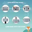 Lil Fox Portable Changing Pad - One-Hand Diaper Change Pad for Baby Diaper Bag or Changing Table. Unisex Baby Shower Gifts, Newborn Essentials