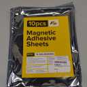 DIY Craft Magnetic Sheets with adhesive backing - 8x10" 10 pack Adhesive Sheets for Magnetic Stickers and Photos - 100% Customizable (8x10" 12 mils)