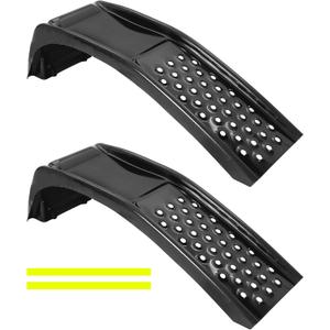 Garvee 8 Inch Lift Solid Steel Car Ramps, 8000 LBS, Heavy Duty Auto Truck Ramps for Oil Change and Car Repair Vehicle Service Ramps for Car Truck SUV Repair Maintenance, 2 Pack Black