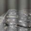 Toddler Travel Bed, Portable Toddler Bed & Chair 2-in-1 – Convertible Travel Crib with Storage Pockets, Built-waterproof Oxford Cloth, Easy,Washable Covers,Soft Dutch Velvet (Stars Pattern)Amazon's Choice