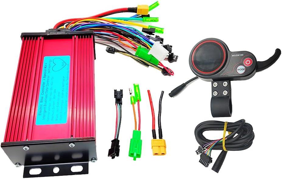 36V 48V 60V 500W 800W 1000W 26A 30A 33A Brushless Square Wave Controller with LCD Display for Electric Bike Electric Scooter