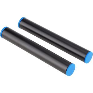 LEFTFOTO 15mm Rods, 4 Inch (100mm) Long, for 15mm Rail Support System, Follow Focus, Rod Clamps. Aluminum Alloy & Black (2PCS)