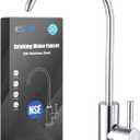 ESOW Kitchen Water Filter Faucet, 100% Lead-Free Drinking Water Faucet Fits Most Reverse Osmosis Units or Water Filtration System in Non-Air Gap, Stainless Steel 304 Body Polished Chrome Finish