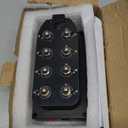 12V Air Ride Suspension Manifold Kit with 8 Air Ride Solenoid Valves, with 1M 9-switch Wired Remote Controller Can be used for Air Bag inflation and deflation
