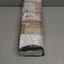 Extra Wide Blackout Linen Curtains 84 Inch Length 60 Inch Wide for Living Room Pinch Pleated Back Tab Farmhouse Bedroom Thermal 100% Black Out Window Drapes Energy Efficient 60x84 Beige White 1 Panel