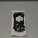 Evridwear 100% Cotton Touchscreen Moisturizing Beauty Gloves with Elastic Cuff, Natural Cosmetic Therapy Gloves for Eczema SPA Dry Hands Care Overnight (Black, Small) 5 Pairs