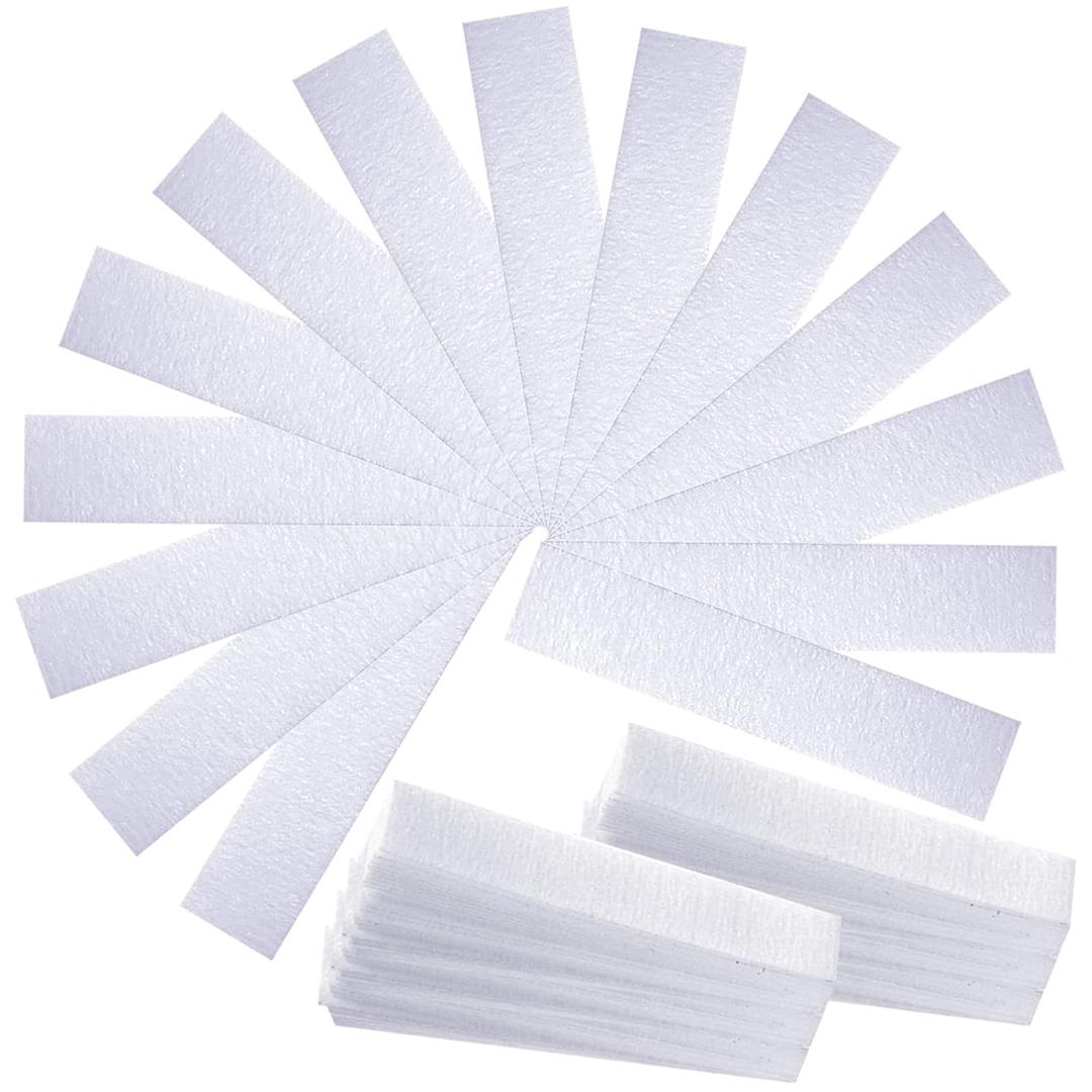 Maitys Eyebrows Small Wax Strips Kit Hair Removal Paper Facial Strips Epilating Pads for Women Men Eyebrow Body Face Arms Lip, 0.4 x 2.4 Inches, White, Wax Not Included(400 Pieces)